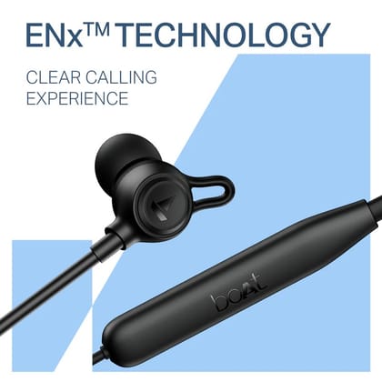 boAt Rockerz 200 In Ear Wireless Neckband with 60 hours Playback Time, 10 mm boAt Signature Sound Drivers and IPX5 Rating (Active Black) boAt Rockerz 200 In Ear Wireless Neckband with 60 hours Playback Time, 10 mm boAt Signature Sound Drivers and IPX5 Rating (Active Black)