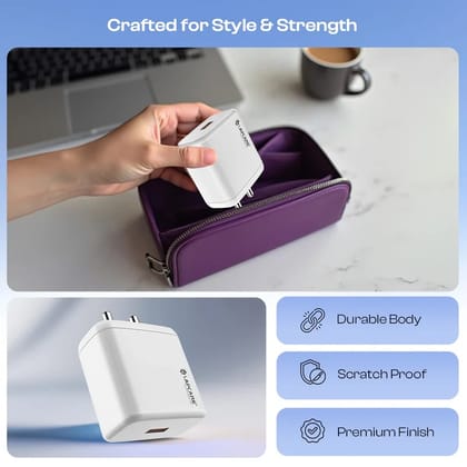 Lapcare THURSTY USB Supervooc 100W Multi Wall Charger With USB to Type-C Inside Cable (LQW-413) Lapcare THURSTY USB Supervooc 100W Multi Wall Charger With USB to Type-C Inside Cable (LQW-413)