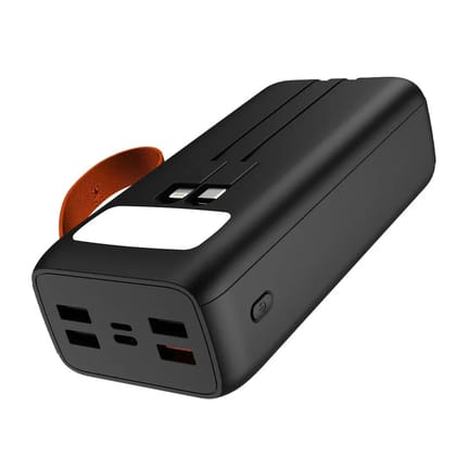 Lapcare Tanker 30000Mah Powerbank,Metallic Body|4X USB & 22.5W QC PD3.0 Type-C Micro USB Input Fast Charging with Dual Attached Cable for iPhone & Android Devices|Multi Layer Protection|Made in India Lapcare Tanker 30000Mah Powerbank,Metallic Body|4X USB & 22.5W QC PD3.0 Type-C Micro USB Input Fast Charging with Dual Attached Cable for iPhone & Android Devices|Multi Layer Protection|Made in India