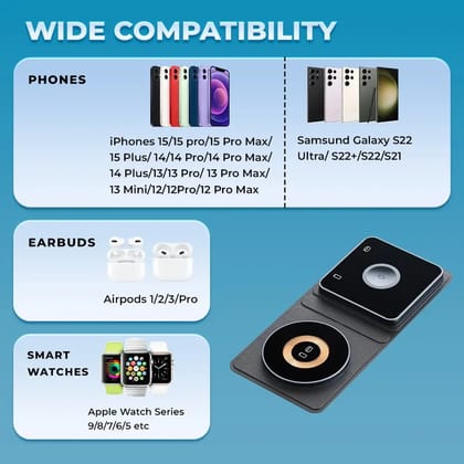 Lapcare VIO 2 IN 1 Wireless Charging Stand With Multiple Protection (LWC-663) Lapcare VIO 2 IN 1 Wireless Charging Stand With Multiple Protection (LWC-663)