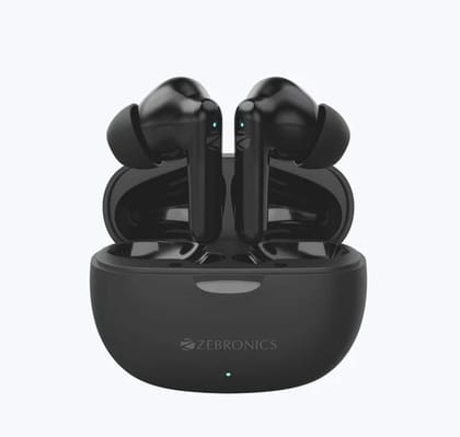 ZEBRONICS Beetles in Ear Wireless Earbuds, Bluetooth v5.4, 22* Hours Backup, Environmental Noise Cancellation, Gaming Mode, Touch Control, Voice Assistant Support (Black) ZEBRONICS Beetles in Ear Wireless Earbuds, Bluetooth v5.4, 22* Hours Backup, Environmental Noise Cancellation, Gaming Mode, Touch Control, Voice Assistant Support (Black)