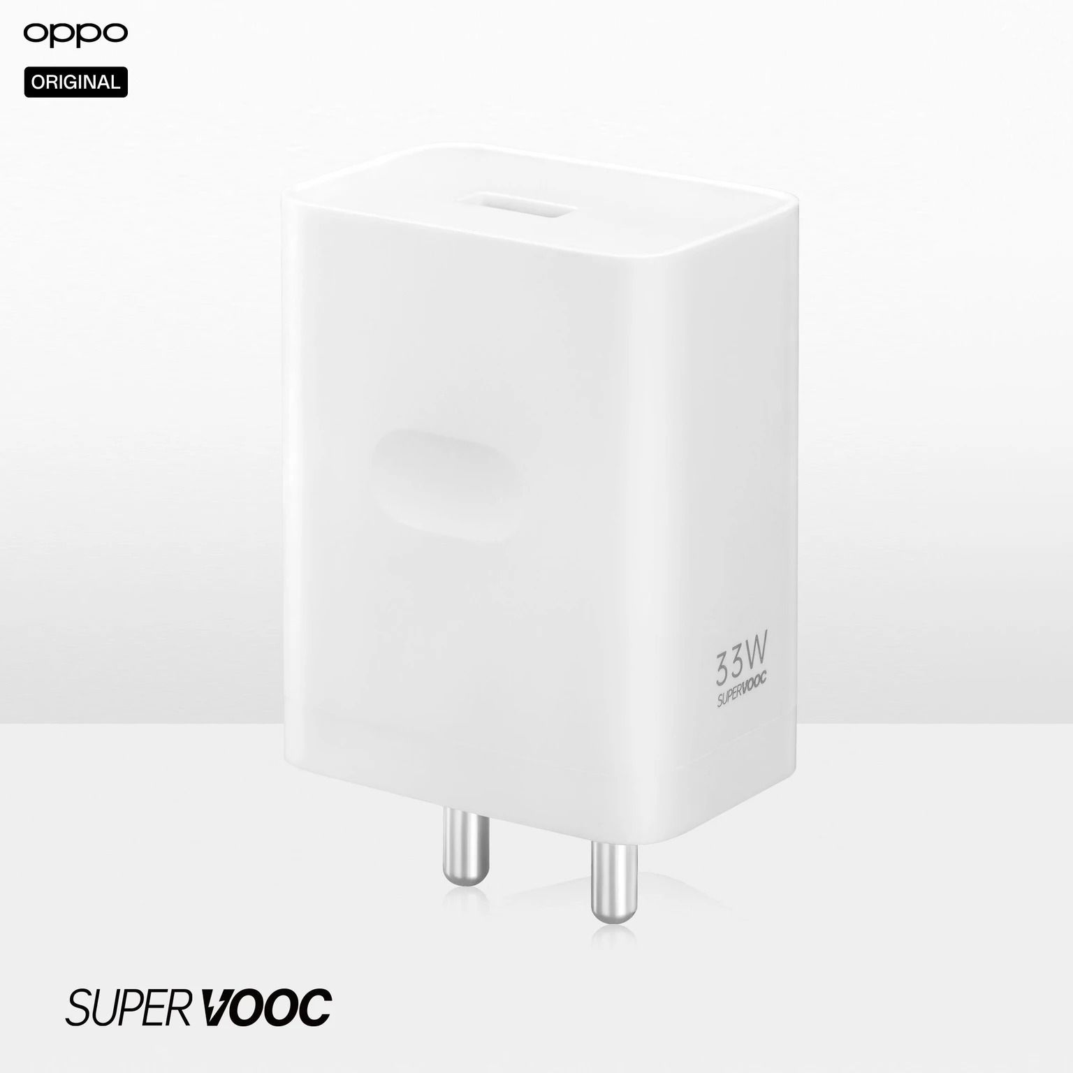 OPPO 33 W Super VOOC 3.4 A Wall Charger for Mobile (White)