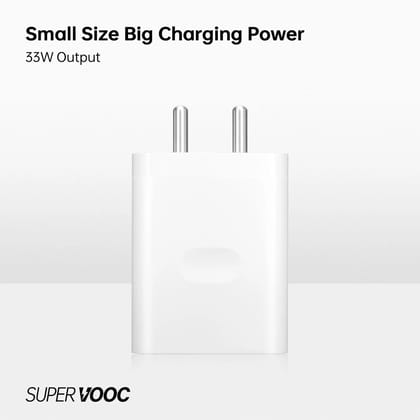 OPPO 33 W Super VOOC 3.4 A Wall Charger for Mobile (White) OPPO 33 W Super VOOC 3.4 A Wall Charger for Mobile (White)