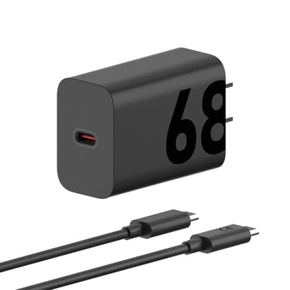 Motorola TurboPower 68W Type-C Wall Charger, Model MC-684N, Black | 1m Cable Included Motorola TurboPower 68W Type-C Wall Charger, Model MC-684N, Black | 1m Cable Included