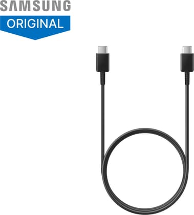 Samsung Original Type C to C Cable - 3.28 Feet (1 Meter), Black Samsung Original Type C to C Cable - 3.28 Feet (1 Meter), Black