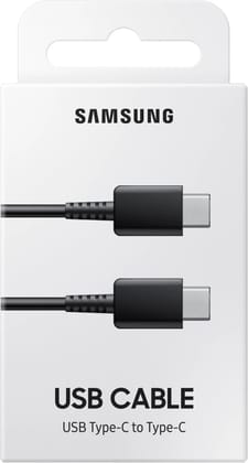 Samsung Original Type C to C Cable - 3.28 Feet (1 Meter), Black Samsung Original Type C to C Cable - 3.28 Feet (1 Meter), Black