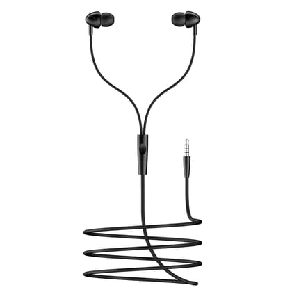 boat basshead 210 wire earphone black