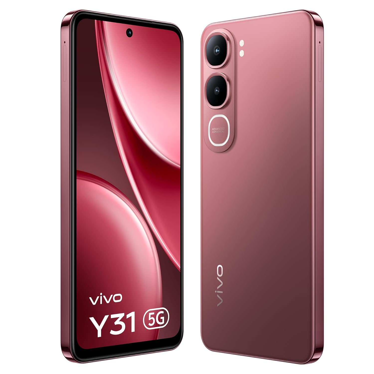 vivo Y31 5G (Blush Red, 6GB RAM, 128GB Storage)